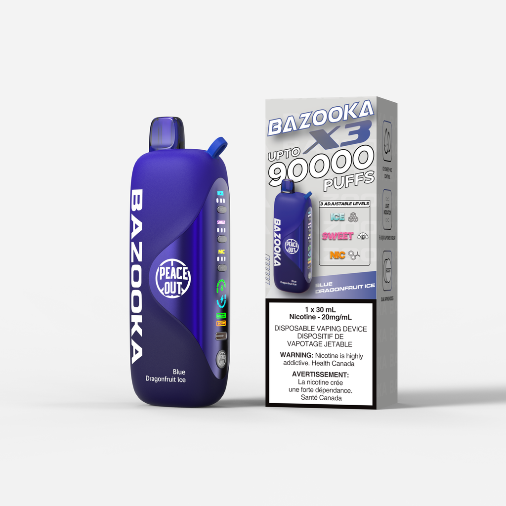 Bazooka X3 90K Puffs Disposable Vape | Vape Cave Canada vapecave.ca Bazooka X3 90K Puffs Disposable Vape | Vape Cave Canada vapecave.ca
