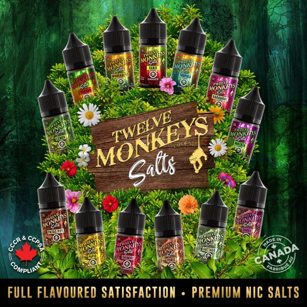 12 Monkeys Salts 30ml - vapecave.ca