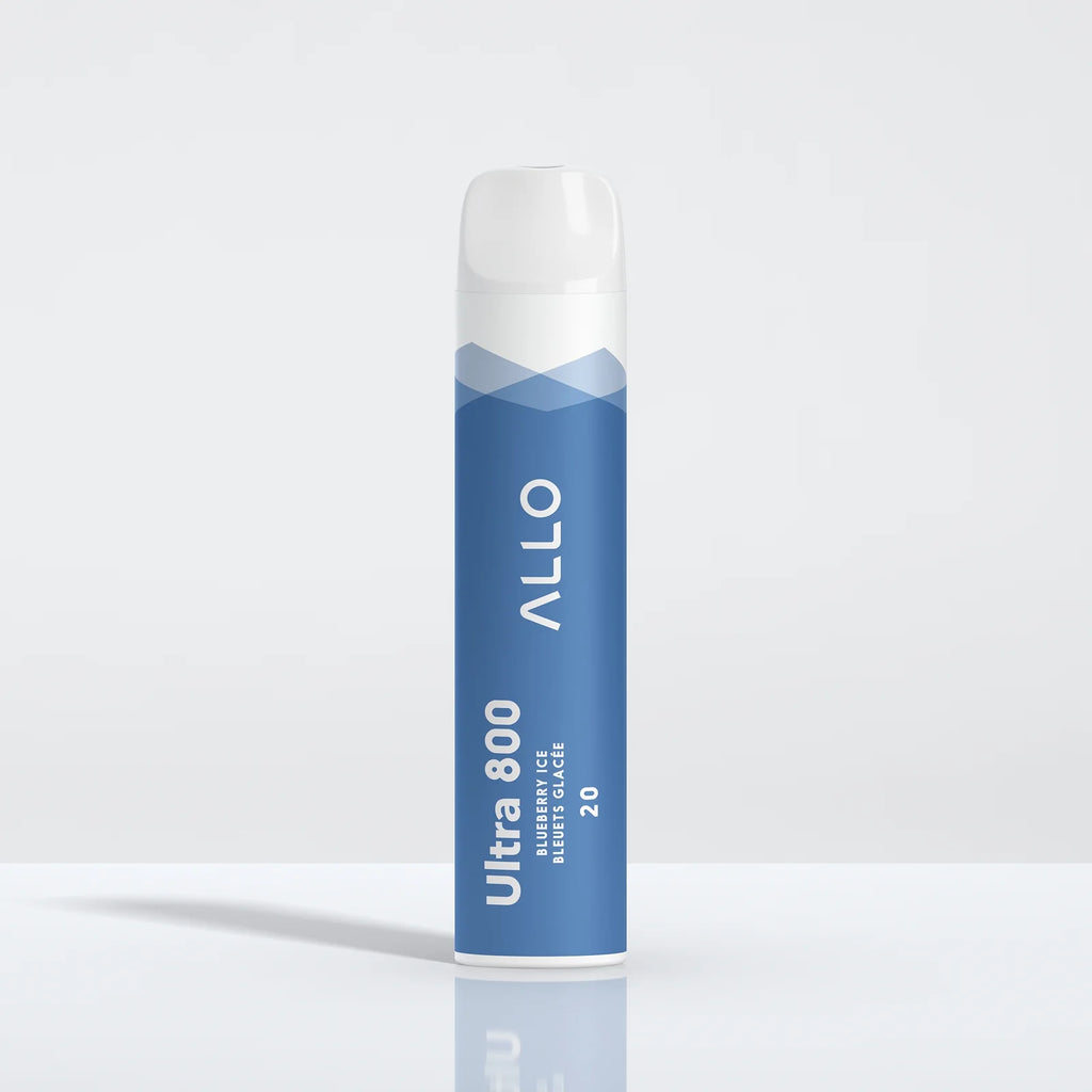 Blueberry Ice - Allo Ultra 800 Disposable Vape - Sleek design, 800+ puffs, 3.8mL juice capacity, 550mAh battery - Vape Cave