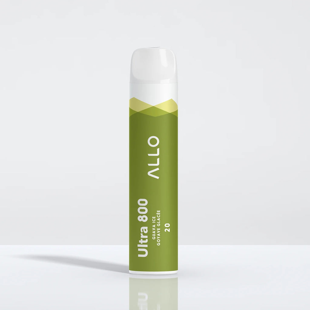 Guava Ice - Allo Ultra 800 Disposable Vape - Sleek design, 800+ puffs, 3.8mL juice capacity, 550mAh battery - Vape Cave