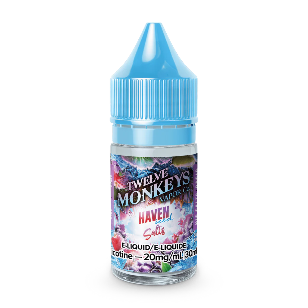 Haven - Twelve Monkeys Ice Age Salts - Refreshing Exotic Fruit Flavors with Cool Sensation - 30mL E-Liquid - Vape Cave