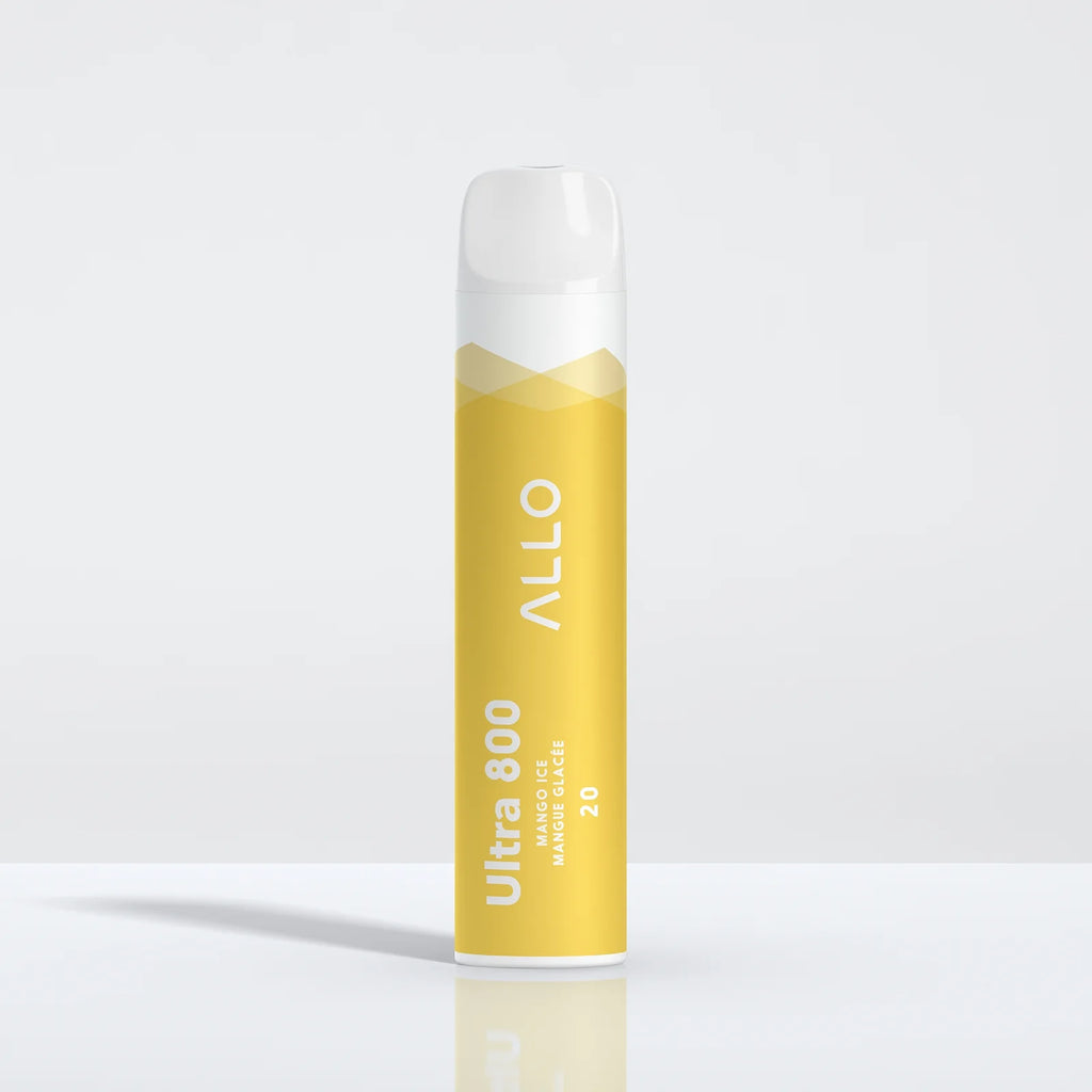 Mango Ice - Allo Ultra 800 Disposable Vape - Sleek design, 800+ puffs, 3.8mL juice capacity, 550mAh battery - Vape Cave