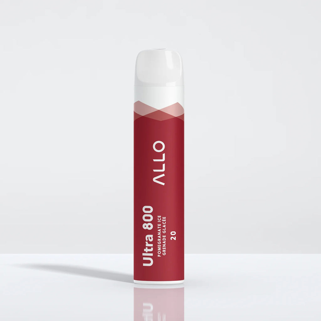 Pomegranate Ice - Allo Ultra 800 Disposable Vape - Sleek design, 800+ puffs, 3.8mL juice capacity, 550mAh battery - Vape Cave
