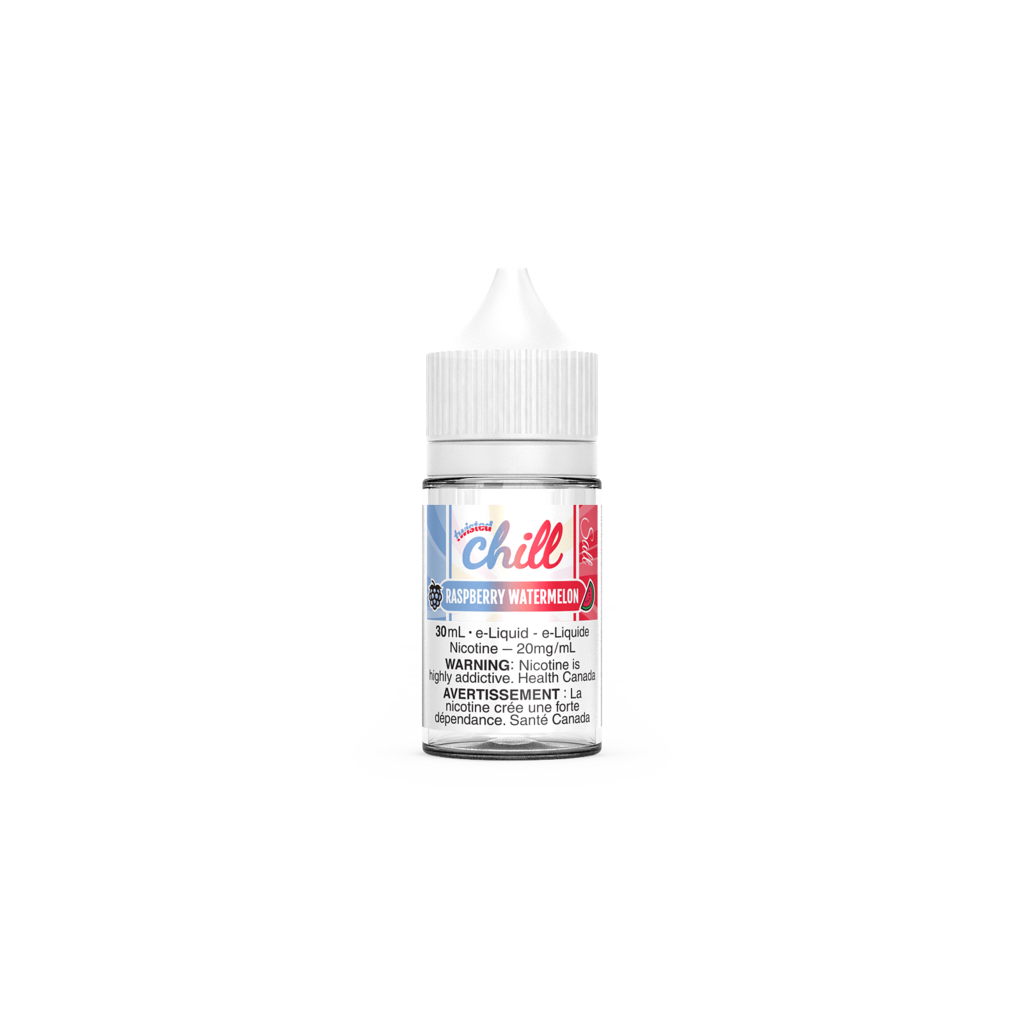 Raspberry Watermelon - Chill Twisted Salt E-Liquid - Nicotine Salt Vape Juice - Refreshing flavor blend, 30ml bottle size, 50% VG, 50% PG - Vape Cave