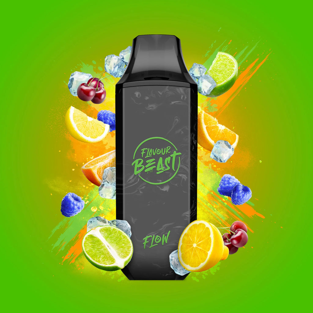 Slammin' STS - Flavour Beast Flow Disposable Vape - Sleek design, up to 4000 puffs, 10mL juice capacity, 600mAh battery, 1.2 ohm mesh coil - Vape Cave