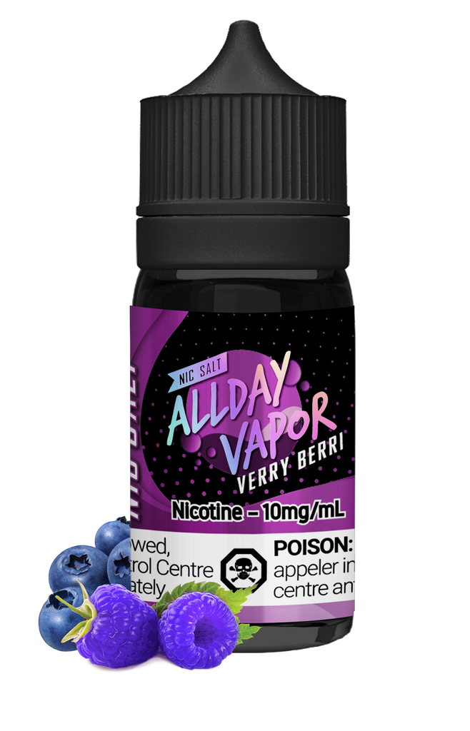 Verry Berri - All Day Vapor (Originals) E-Liquid - Exquisite Handcrafted Flavors - 30mL - 20mg - Vape Cave